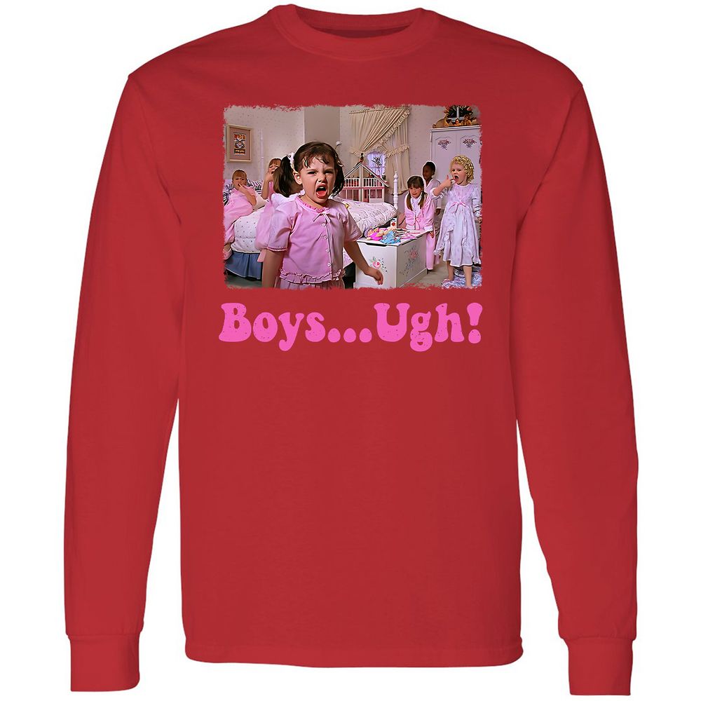 Long Sleeve T-Shirt - WVK4ZERS - Red - 14