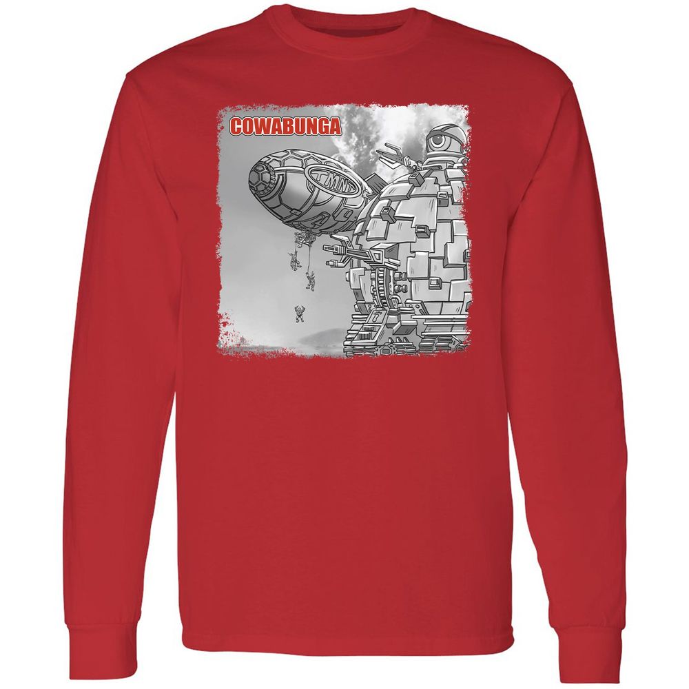 Long Sleeve T-Shirt - Q3CP6Y9S - Red - 14