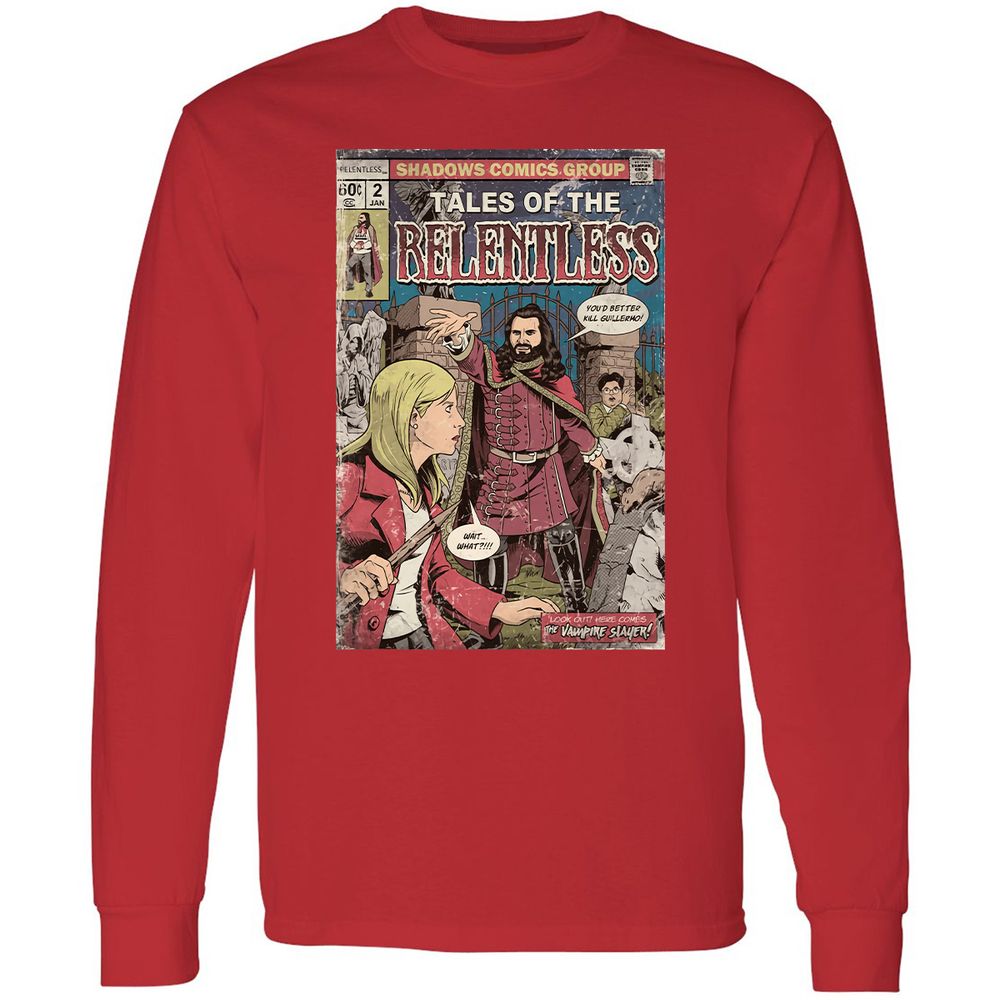 Long Sleeve T-Shirt - ALLQZLDL - Red - 14