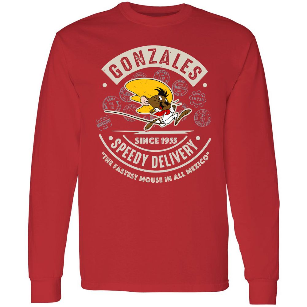 Long Sleeve T-Shirt - YRKE4GL3 - Red - 14