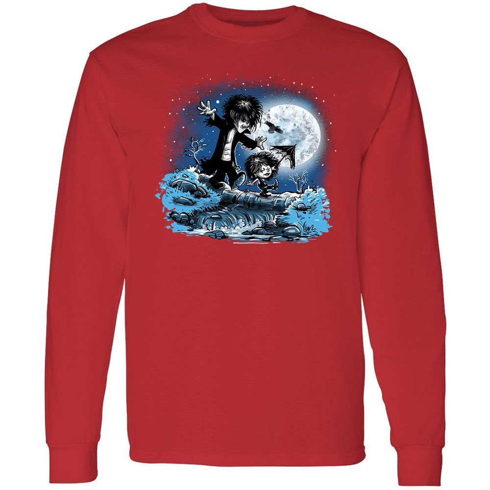 Long Sleeve T-Shirt - BVE3LVB5 - Red - 14