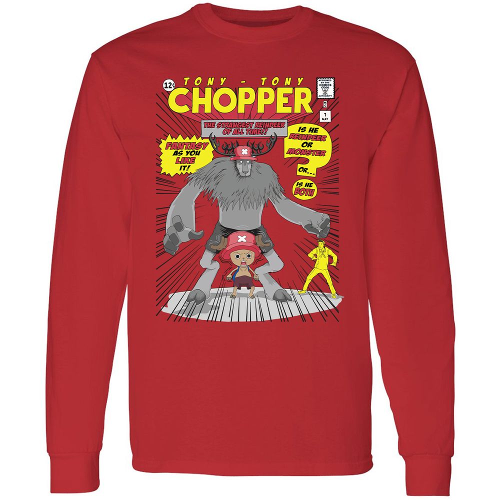 Long Sleeve T-Shirt - SJ7Z1CY7 - Red - 14