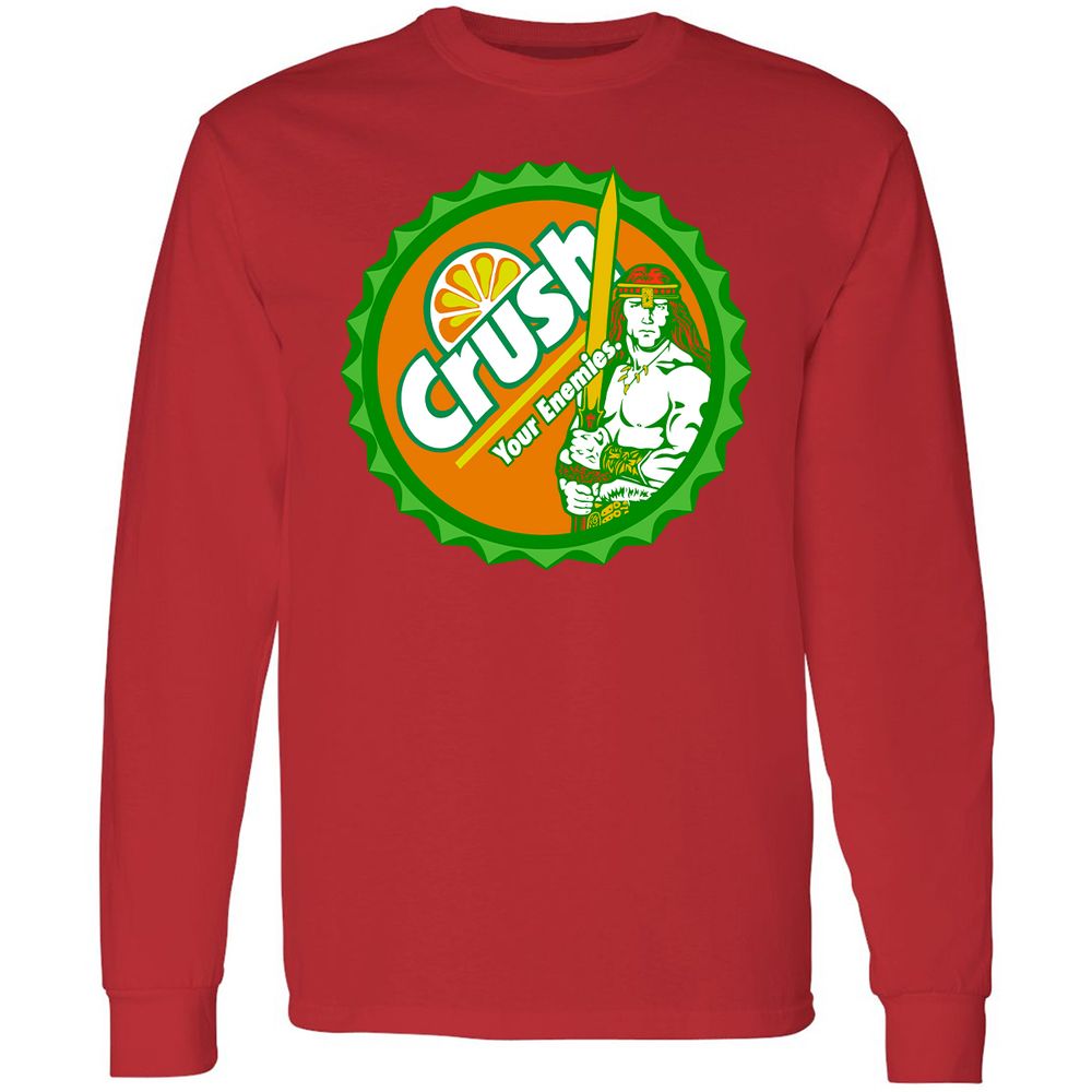 Long Sleeve T-Shirt - PETVGRHL - Red - 14