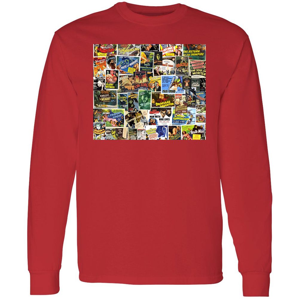 Long Sleeve T-Shirt - SE8HBWZC - Red - 14