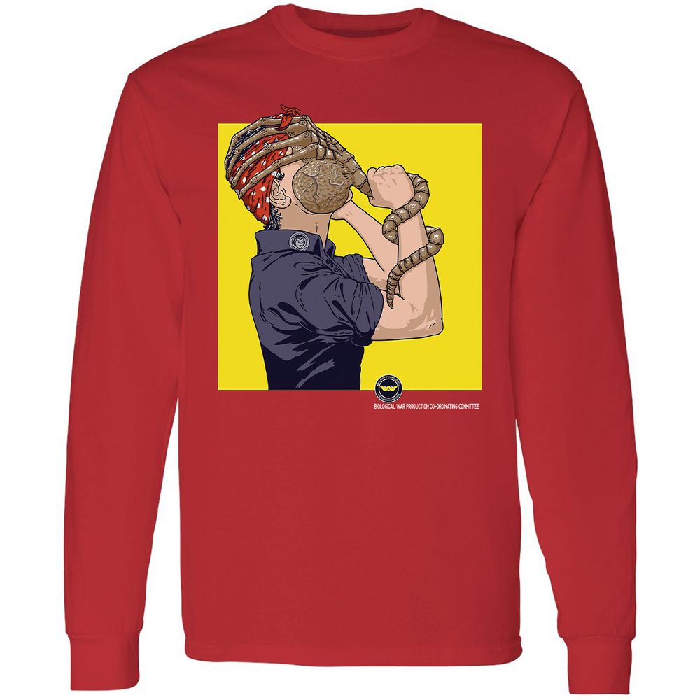 Long Sleeve T-Shirt - XFJ5VGWD - Red - 14