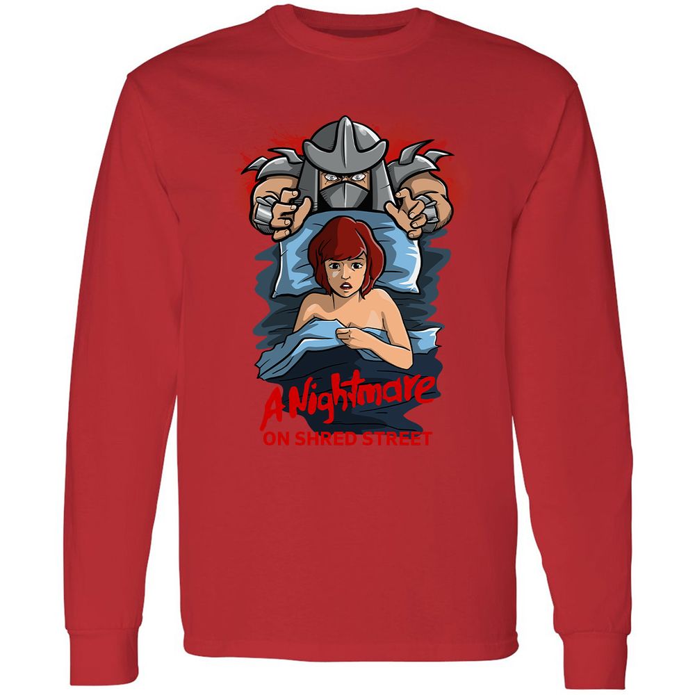 Long Sleeve T-Shirt - SQWZ8TEJ - Red - 14