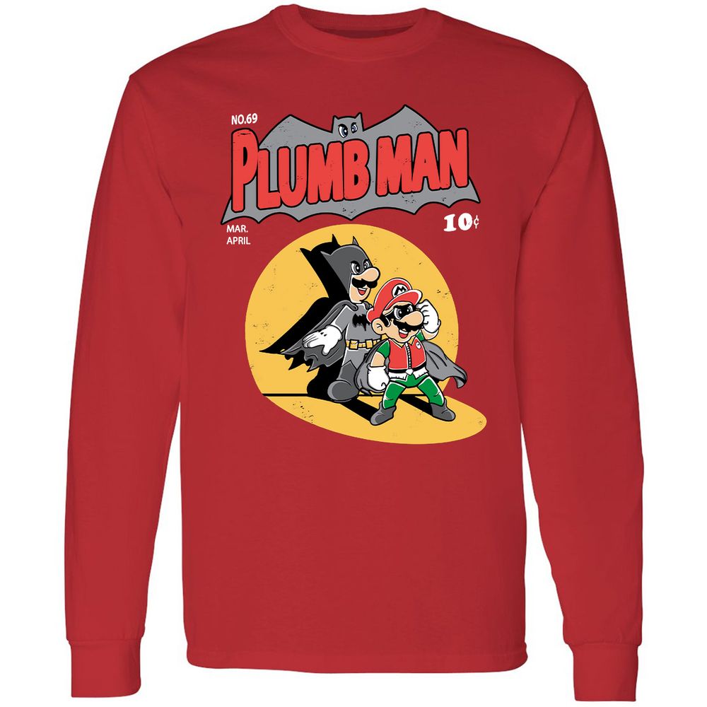 Long Sleeve T-Shirt - SCDXR6J1 - Red - 14