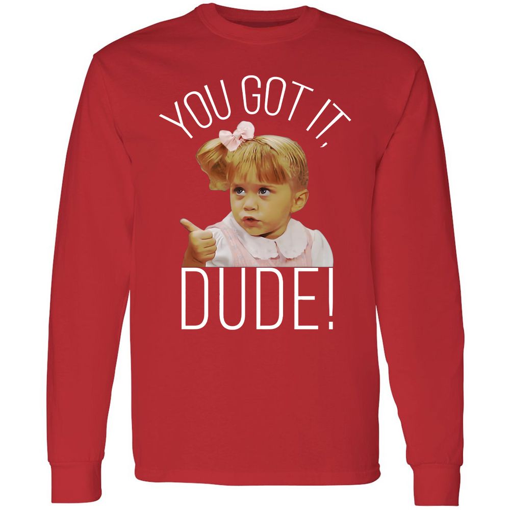 Long Sleeve T-Shirt - SGBY6AL7 - Red - 14