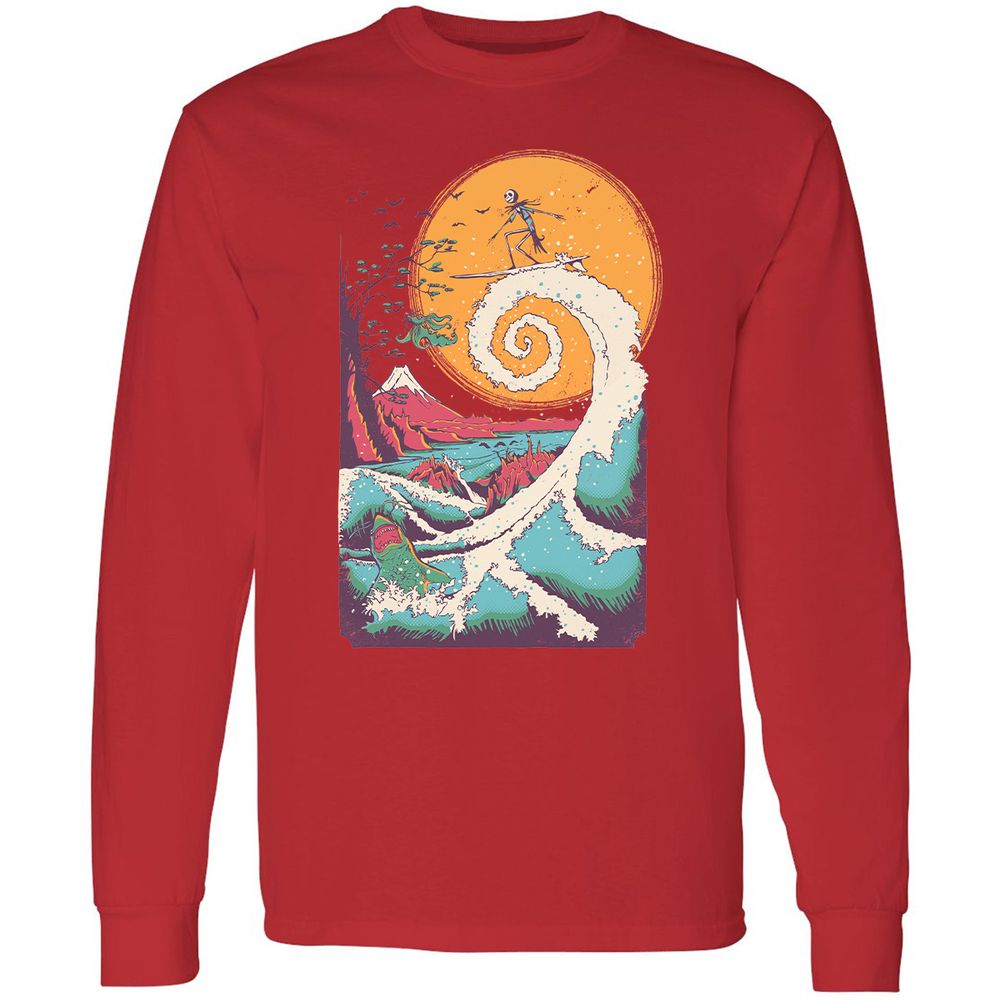 Long Sleeve T-Shirt - GDJZQMVY - Red - 14