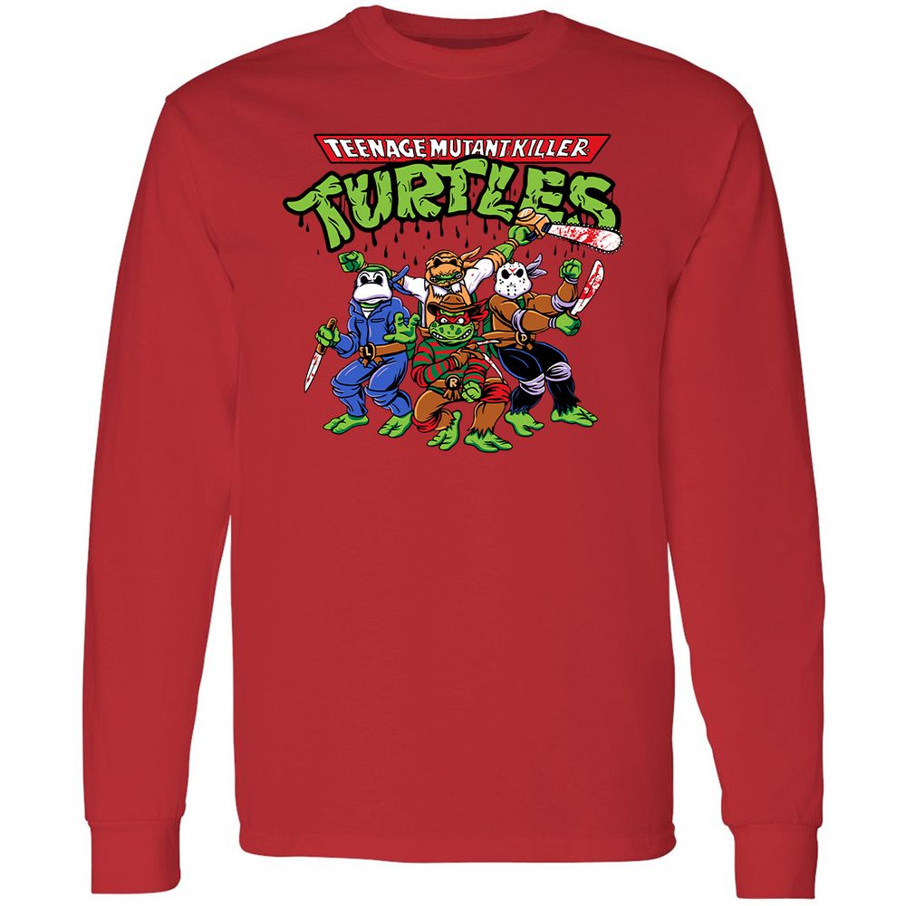 Long Sleeve T-Shirt - Y2Q8ZE8C - Red - 14