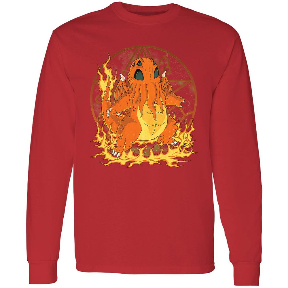 Long Sleeve T-Shirt - YYH5L7NF - Red - 14