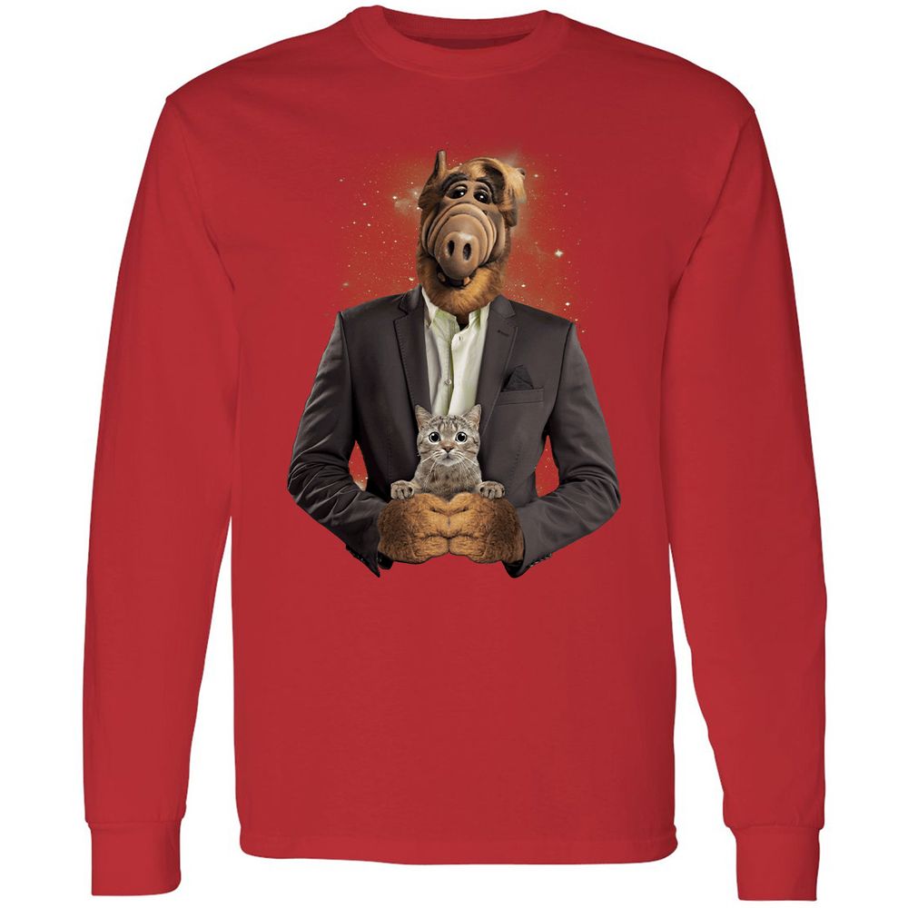 Long Sleeve T-Shirt - XUT5TWE8 - Red - 14