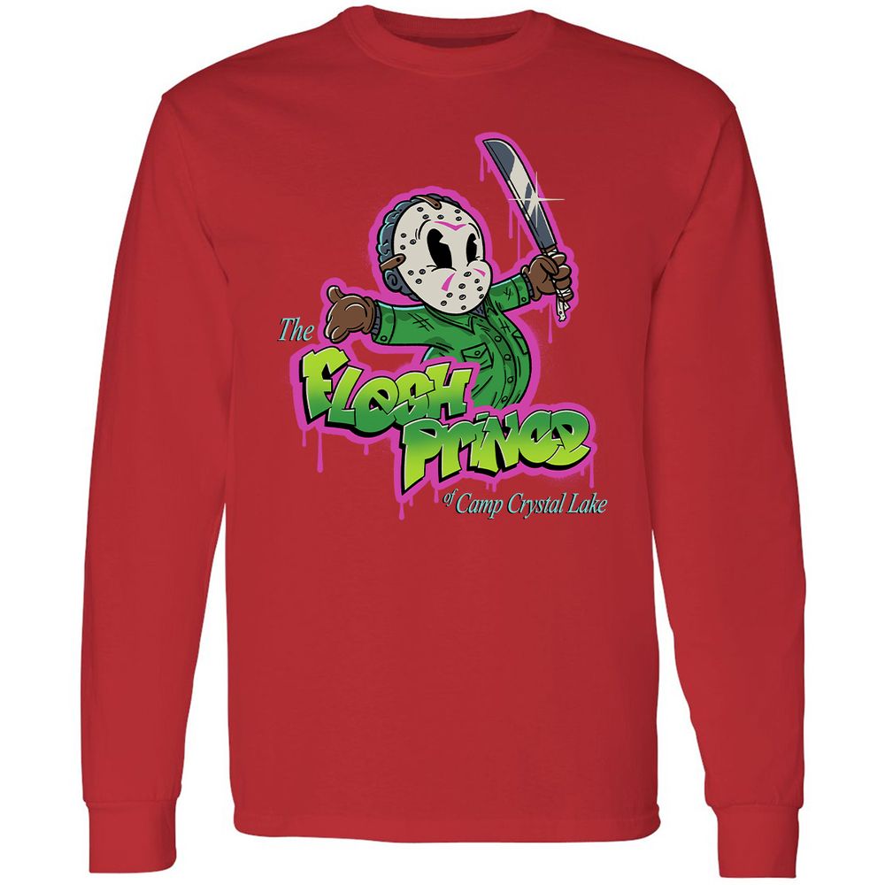 Long Sleeve T-Shirt - QEXSUNZG - Red - 14