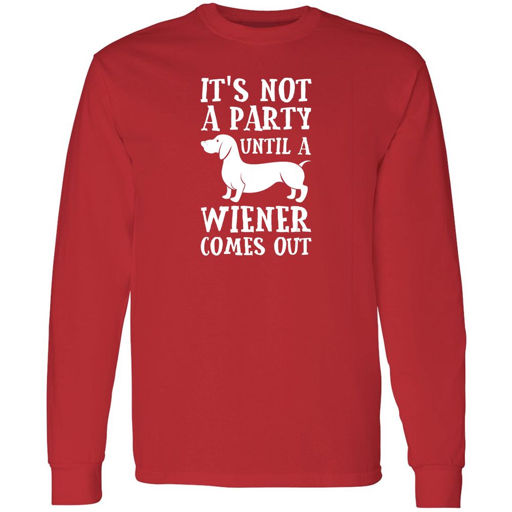 Long Sleeve T-Shirt - W2PHJK3X - Red - 14