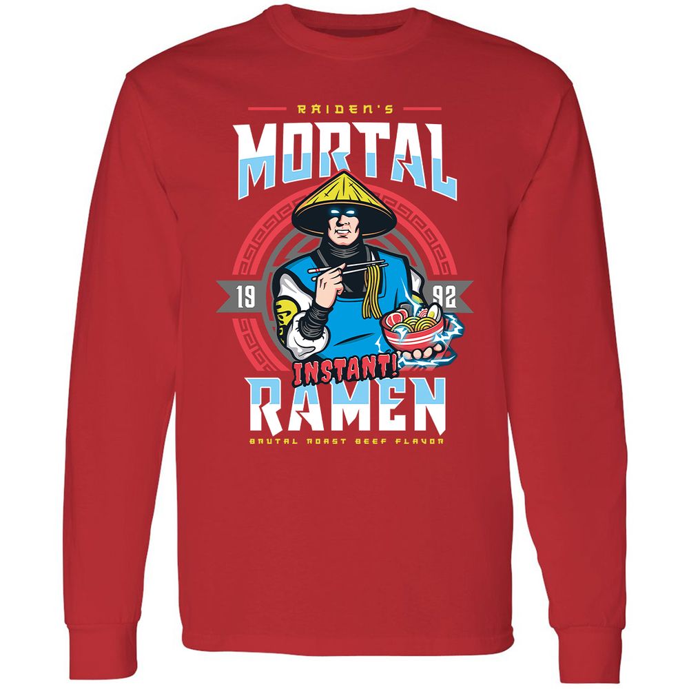 Long Sleeve T-Shirt - QPQF5W2G - Red - 14