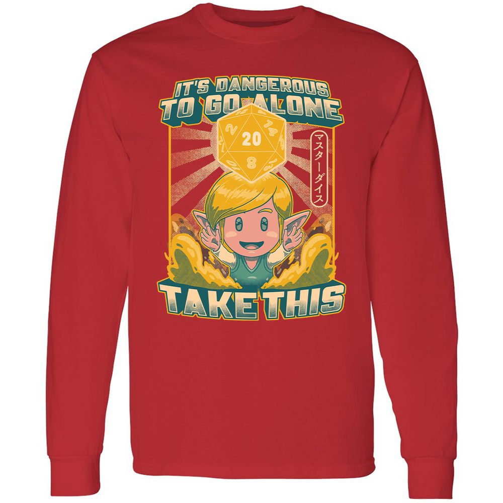 Long Sleeve T-Shirt - E7JPK7L5 - Red - 14