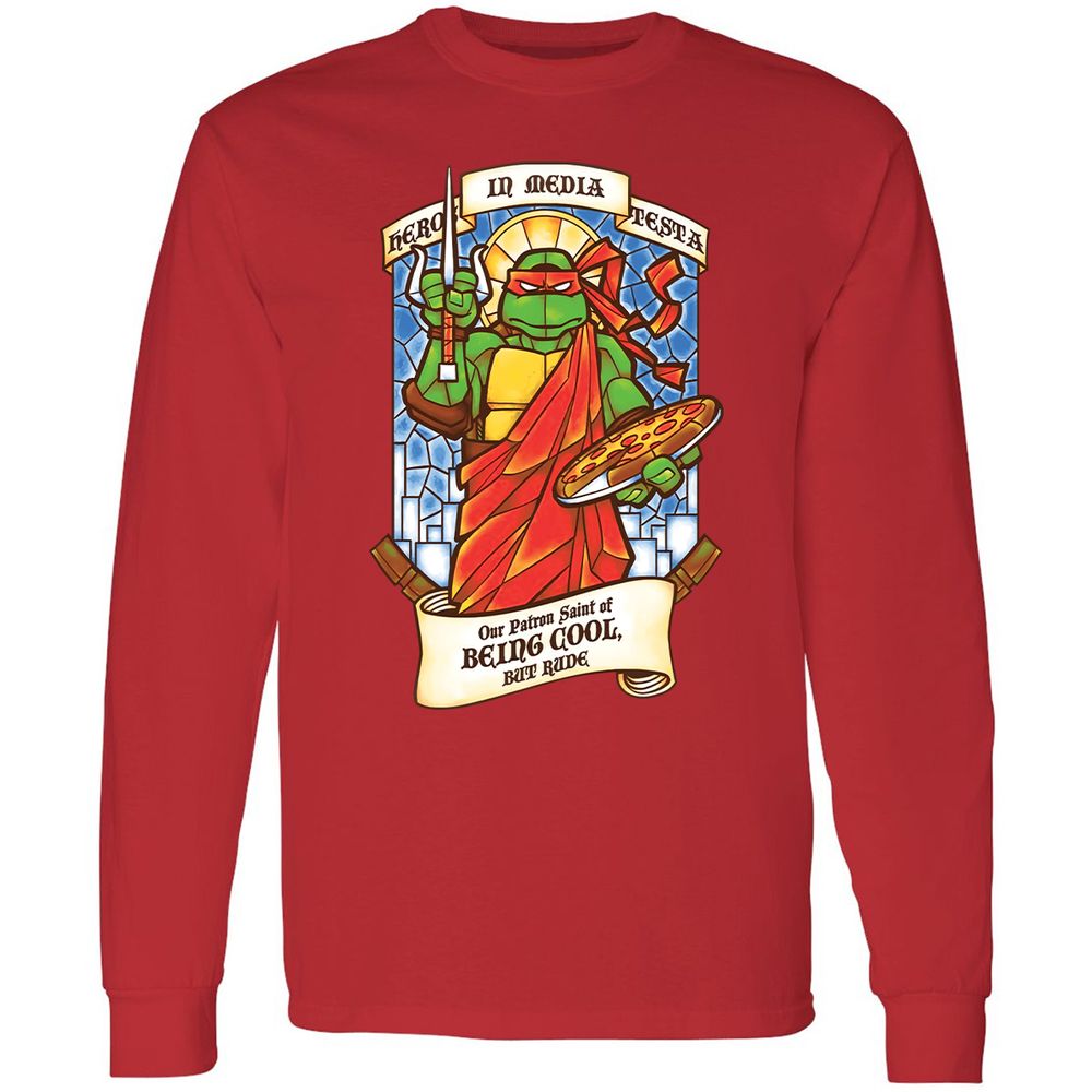 Long Sleeve T-Shirt - YLQ5ELGX - Red - 14