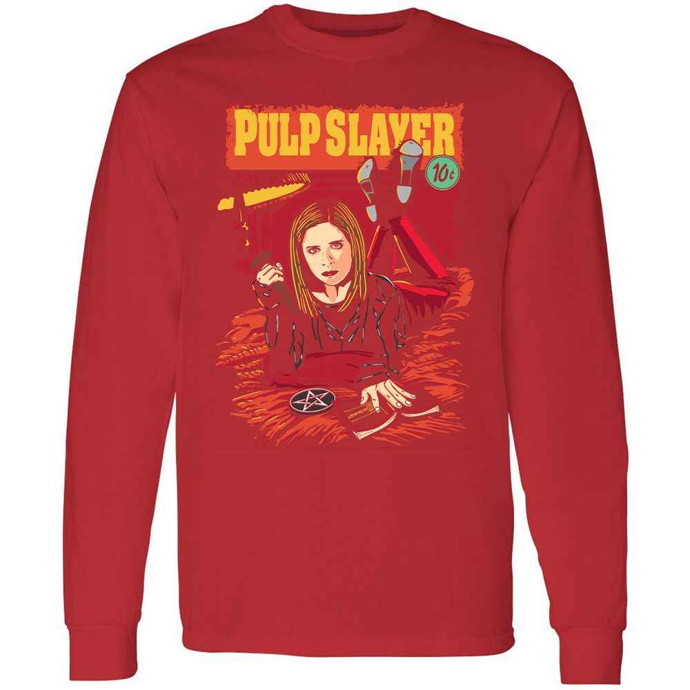 Long Sleeve T-Shirt - 2F3ERCG7 - Red - 14