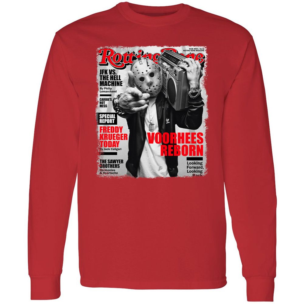 Long Sleeve T-Shirt - UZ6ECP3N - Red - 14