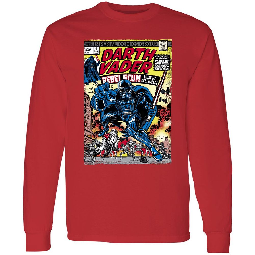 Long Sleeve T-Shirt - YBEEUHWB - Red - 14