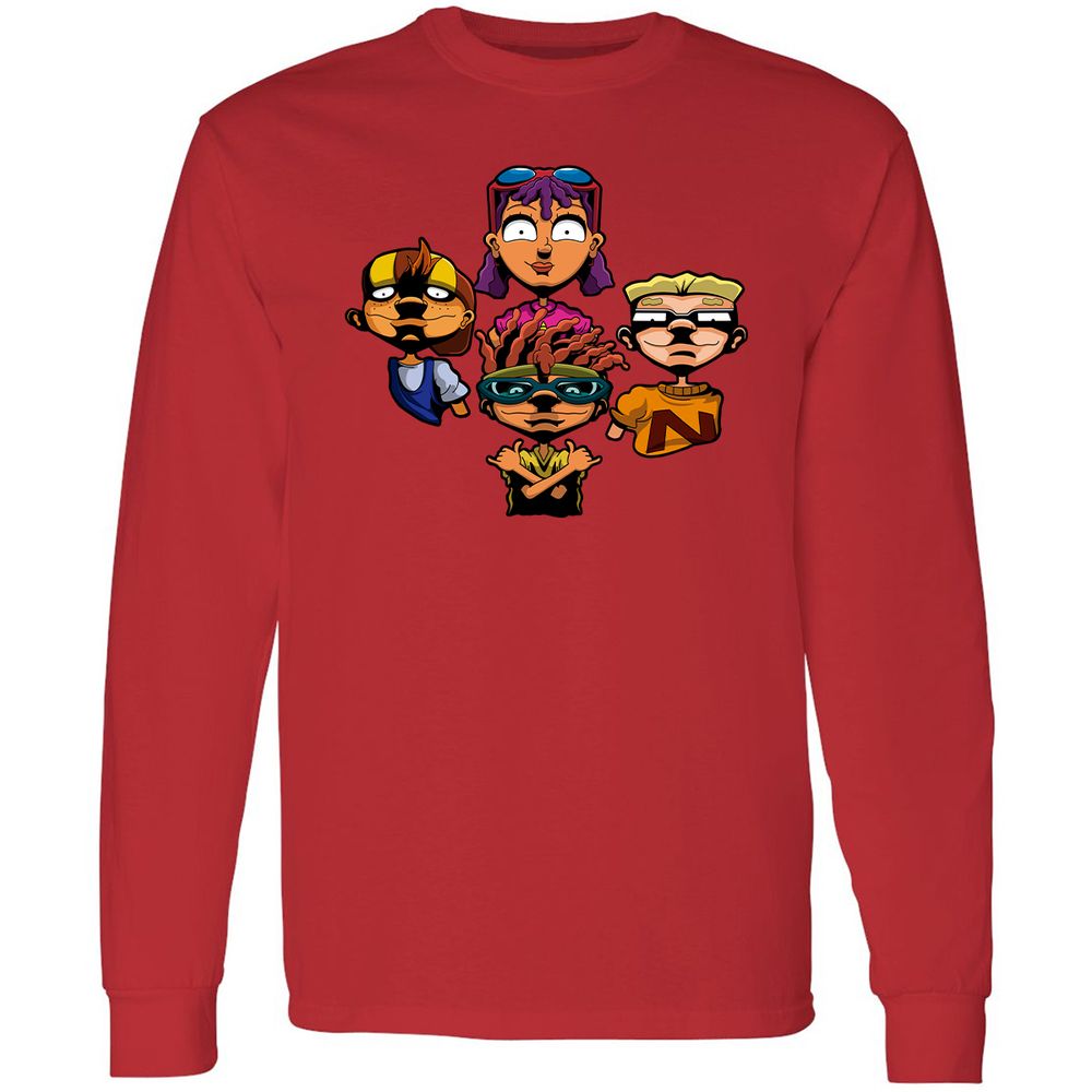 Long Sleeve T-Shirt - 6NDDE9Q8 - Red - 14