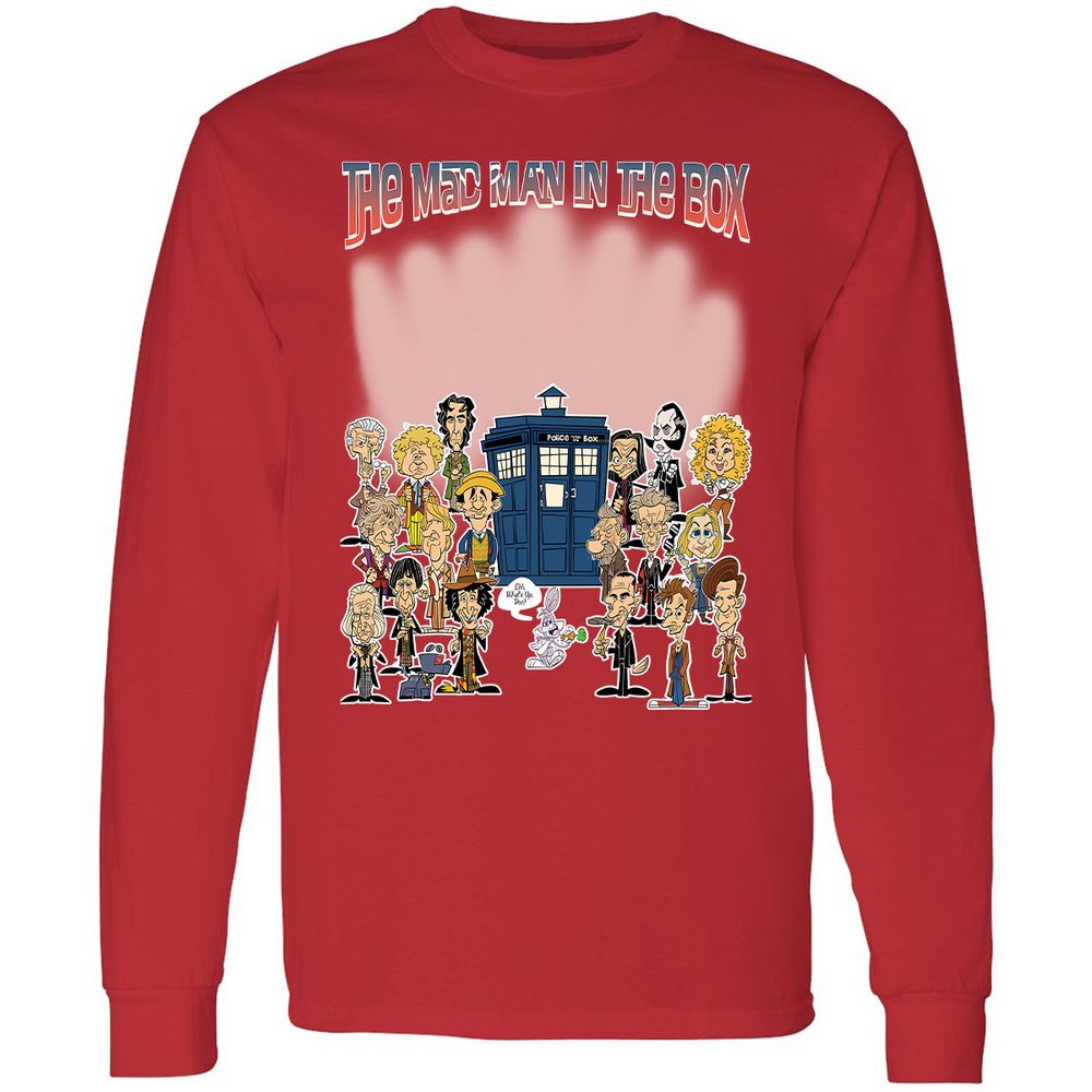 Long Sleeve T-Shirt - KCG77V7U - Red - 14