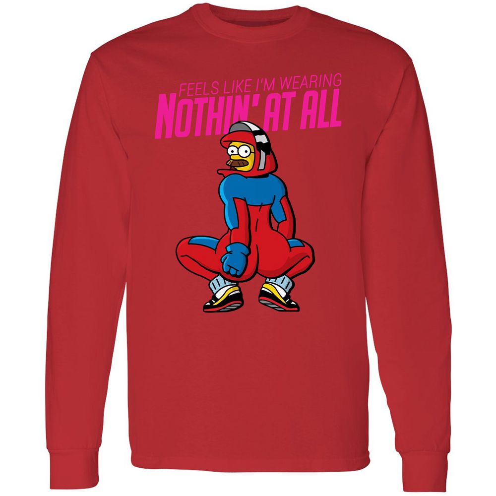 Long Sleeve T-Shirt - 4CGZLQFE - Red - 14