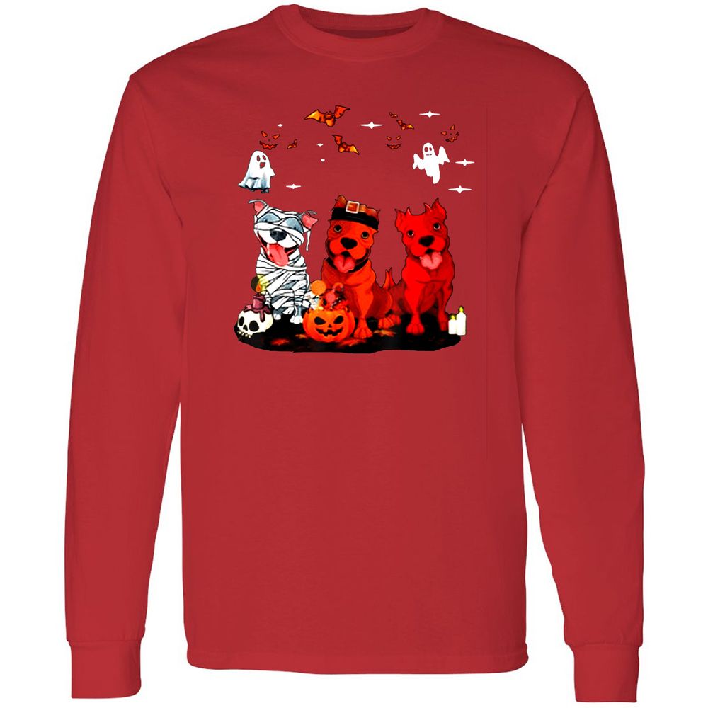 Long Sleeve T-Shirt - 6Y5MZUJM - Red - 14