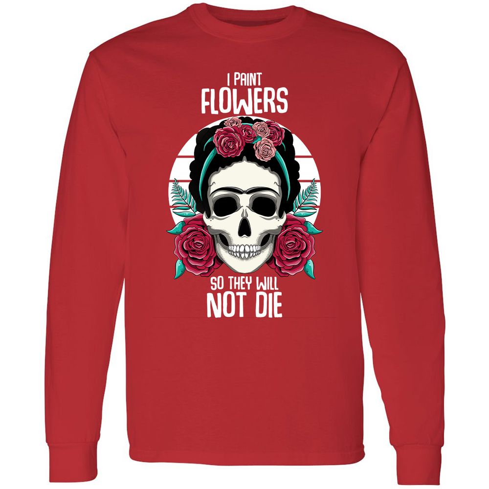 Long Sleeve T-Shirt - JRWSFB8E - Red - 14