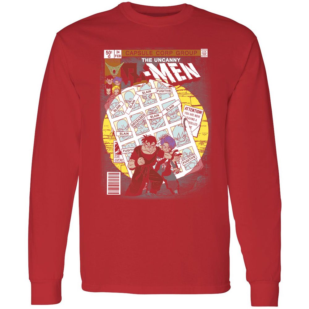 Long Sleeve T-Shirt - JLXT1XJL - Red - 14
