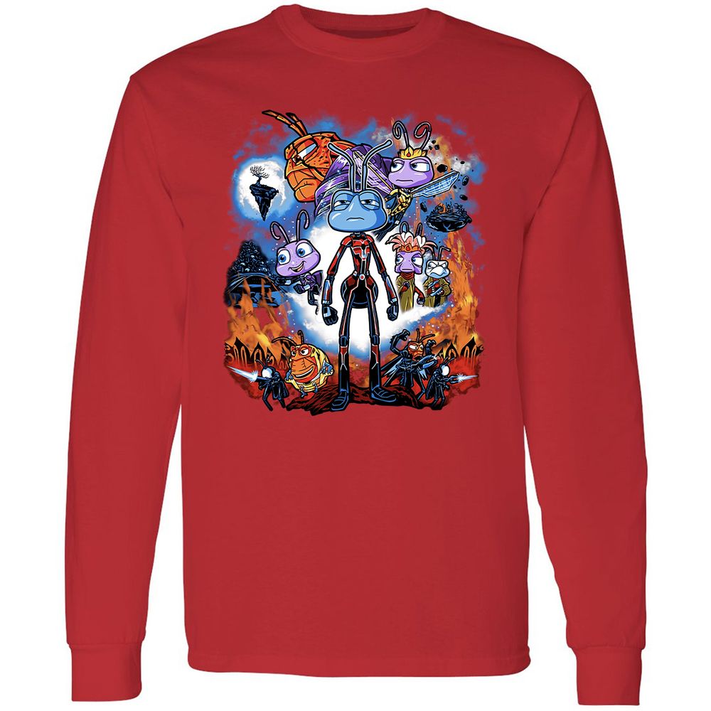 Long Sleeve T-Shirt - VQLBHVP4 - Red - 14