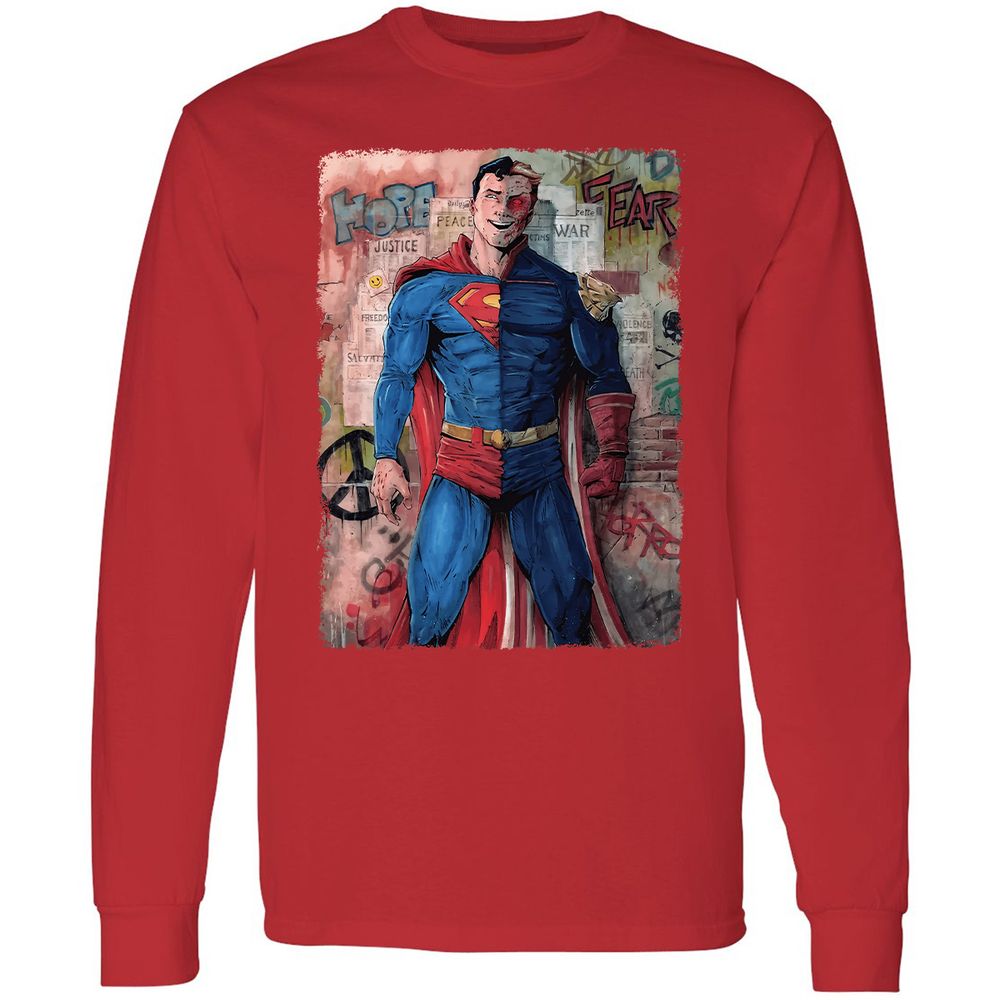 Long Sleeve T-Shirt - N3K6SKZH - Red - 14