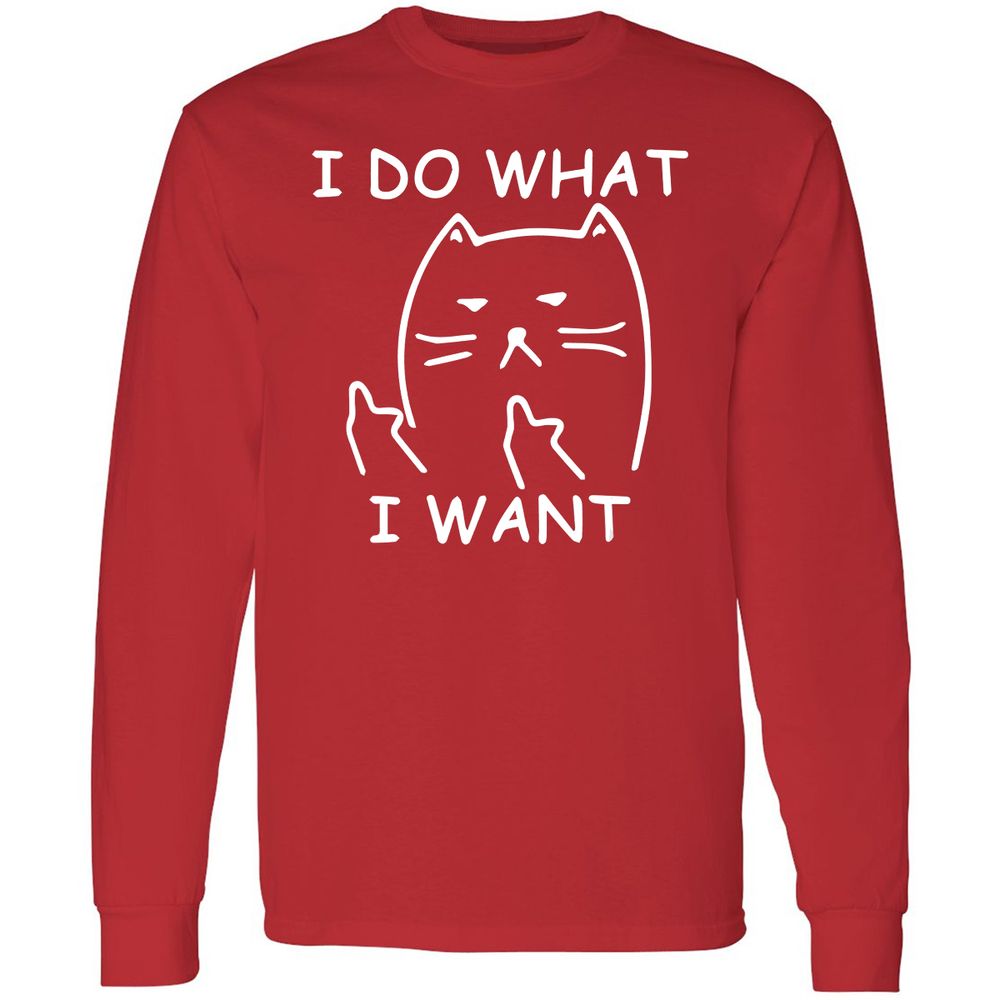 Long Sleeve T-Shirt - 4NSWUZDF - Red - 14