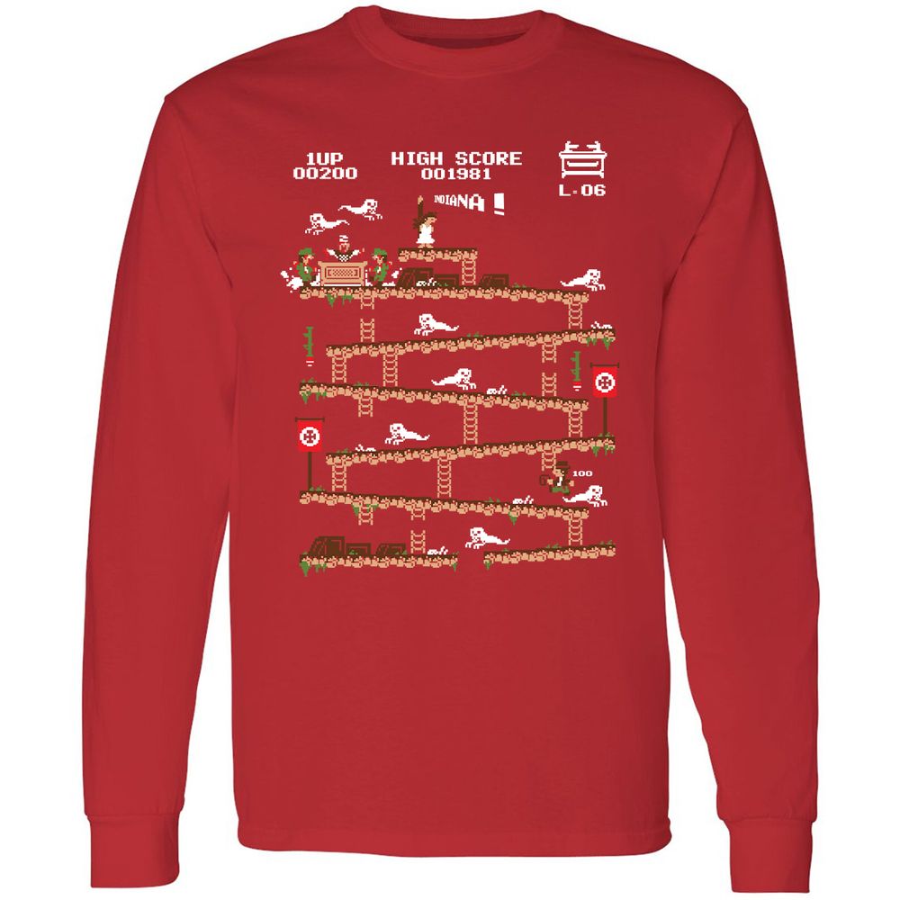 Long Sleeve T-Shirt - P38APMCR - Red - 14