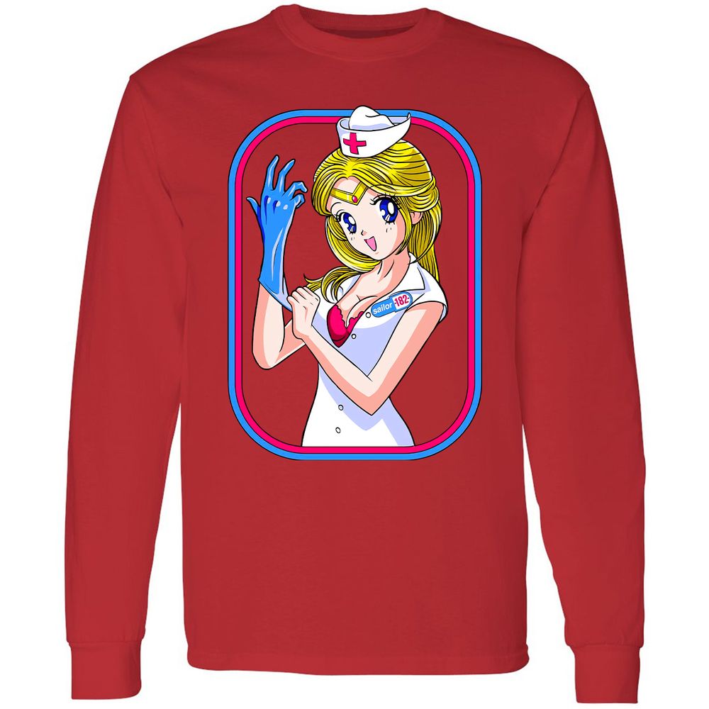 Long Sleeve T-Shirt - A7AR8TN5 - Red - 14
