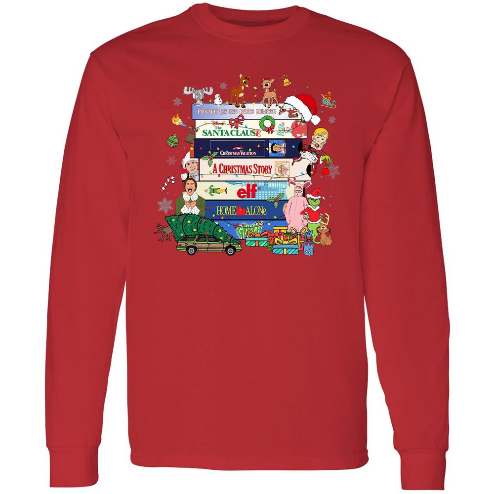 Long Sleeve T-Shirt - SRER6VCV - Red - 14