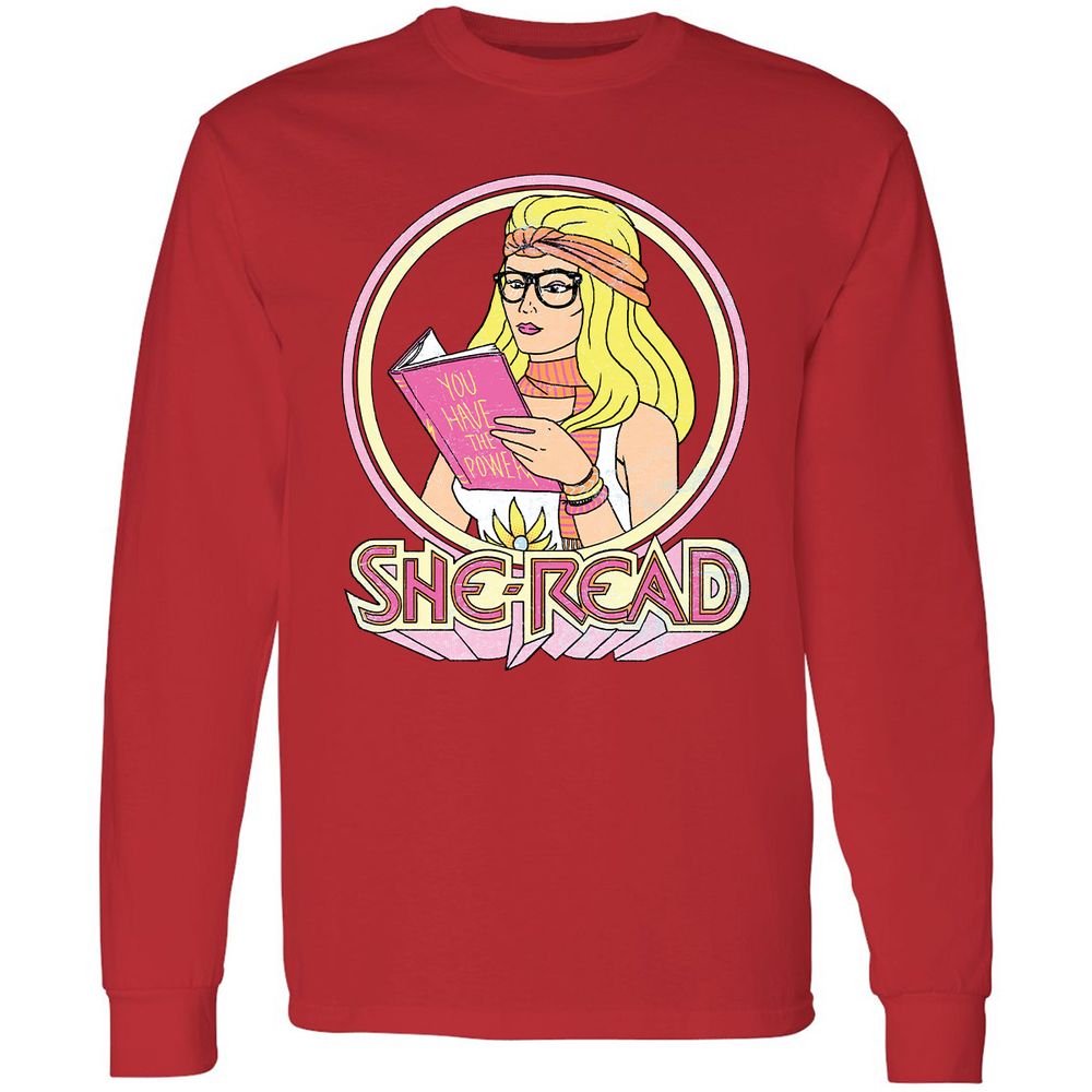 Long Sleeve T-Shirt - AMMVZX1H - Red - 14