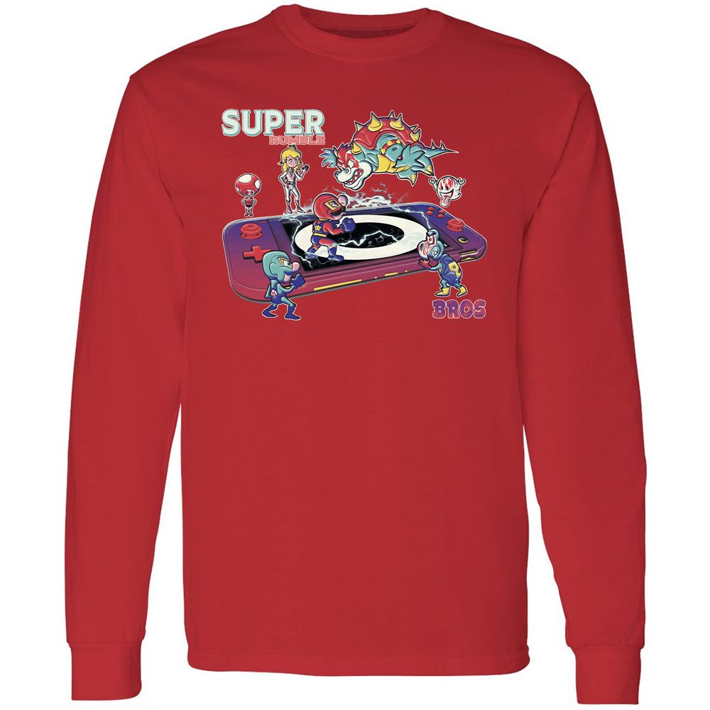 Long Sleeve T-Shirt - R5VEBKKZ - Red - 14