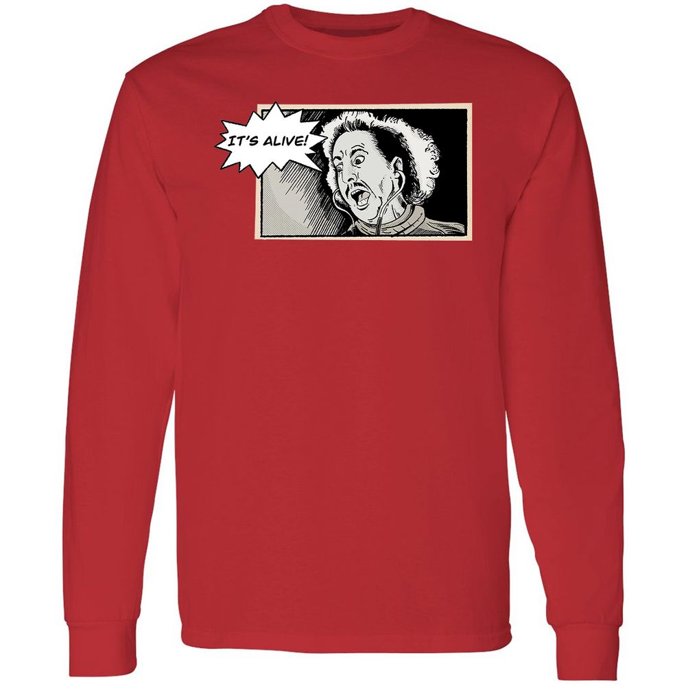 Long Sleeve T-Shirt - Q4AKVJ2Y - Red - 14