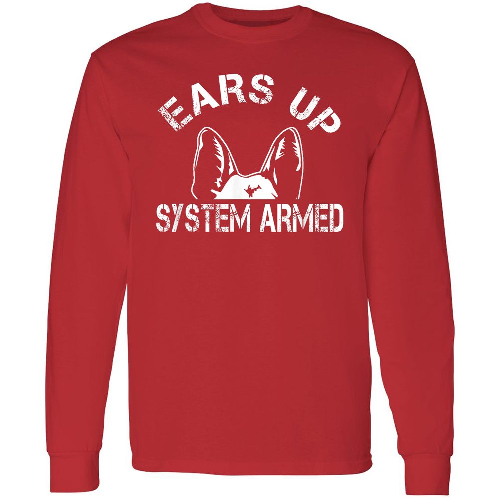 Long Sleeve T-Shirt - ZQDK4PL4 - Red - 14