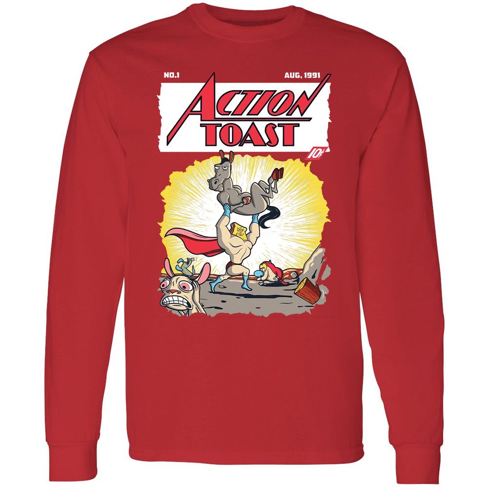 Long Sleeve T-Shirt - 69NGTHRT - Red - 14