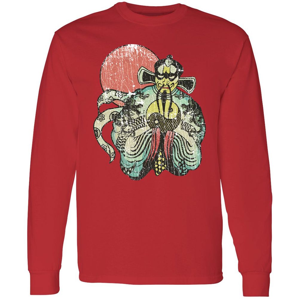 Long Sleeve T-Shirt - 559XGEPQ - Red - 14