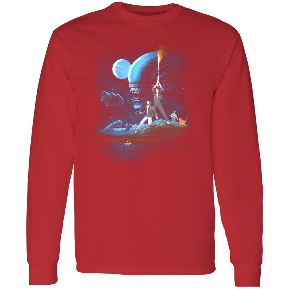 Long Sleeve T-Shirt - KU5NLDZS - Red - 14