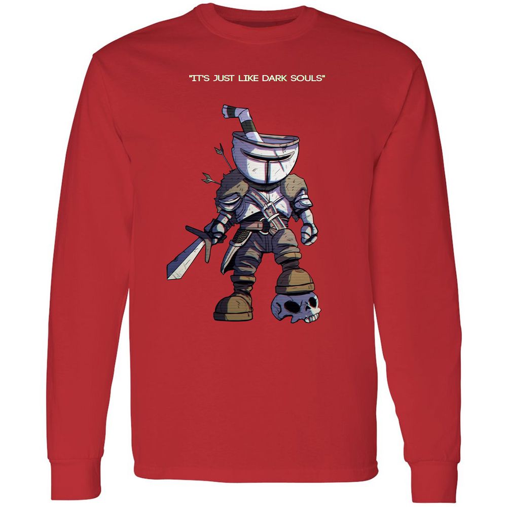 Long Sleeve T-Shirt - QSDZJ2TB - Red - 14