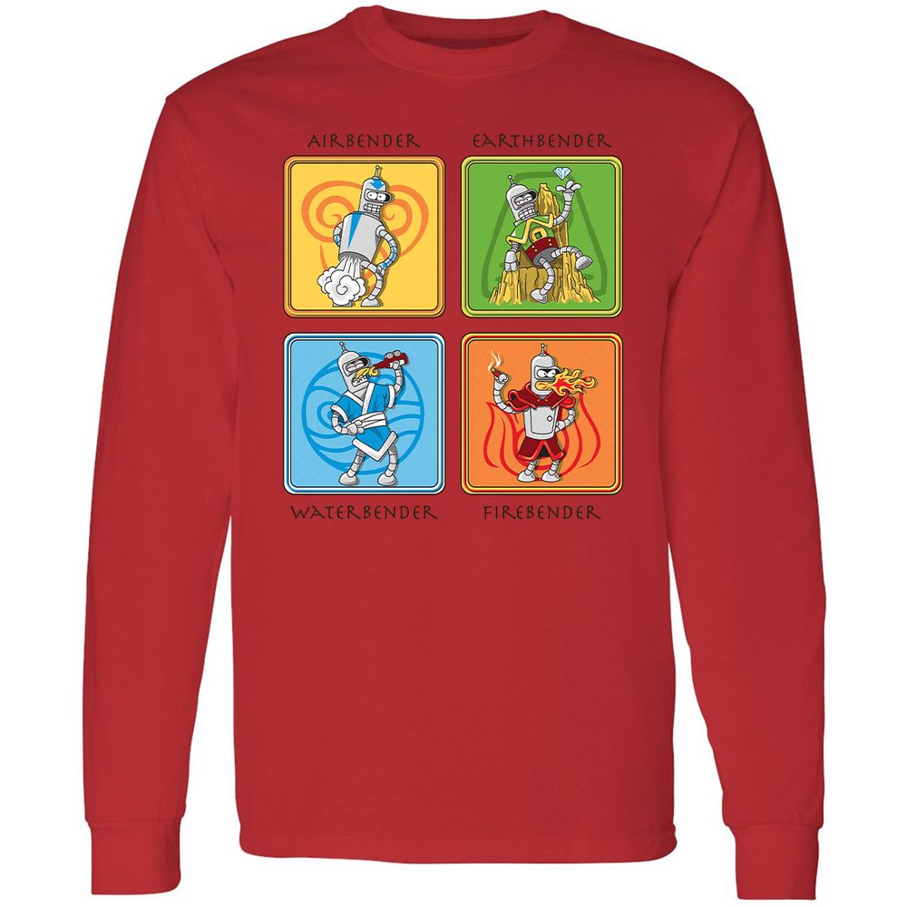 Long Sleeve T-Shirt - FZ45M7TB - Red - 14