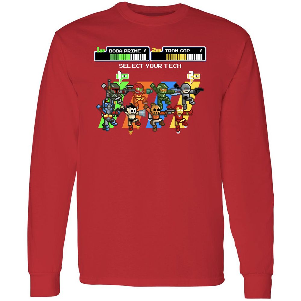Long Sleeve T-Shirt - XS4SL3U9 - Red - 14