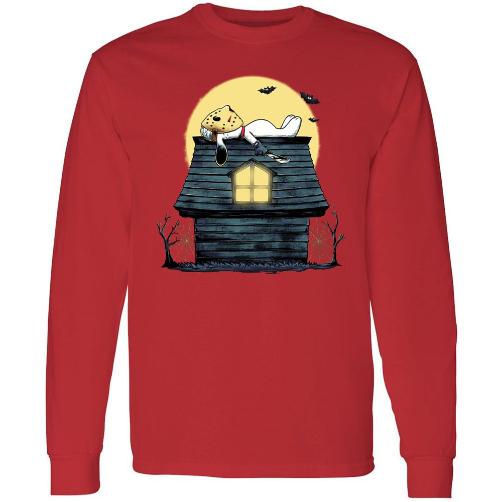 Long Sleeve T-Shirt - CFBQMQJG - Red - 14