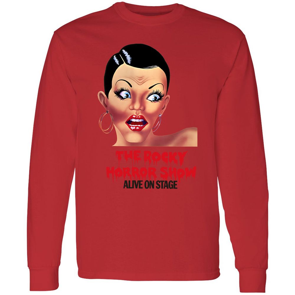 Long Sleeve T-Shirt - L9RY2TQN - Red - 14