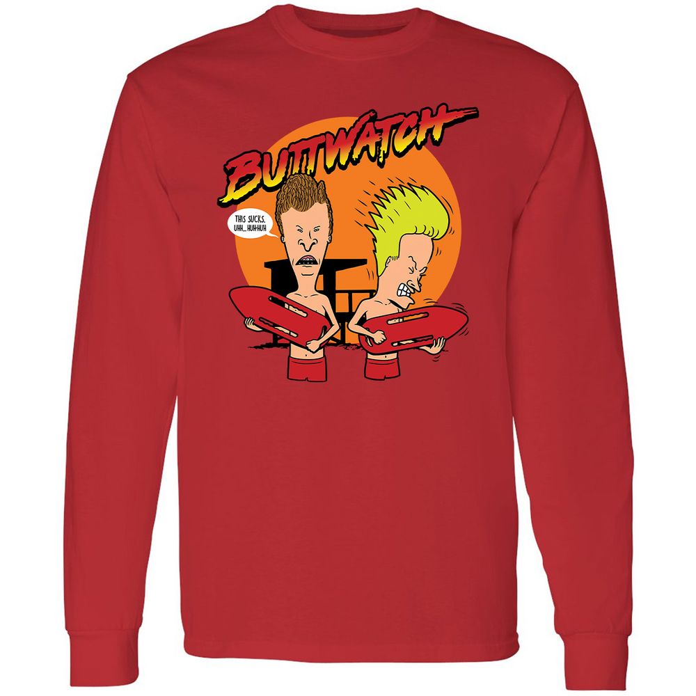 Long Sleeve T-Shirt - T4BRBJL9 - Red - 14