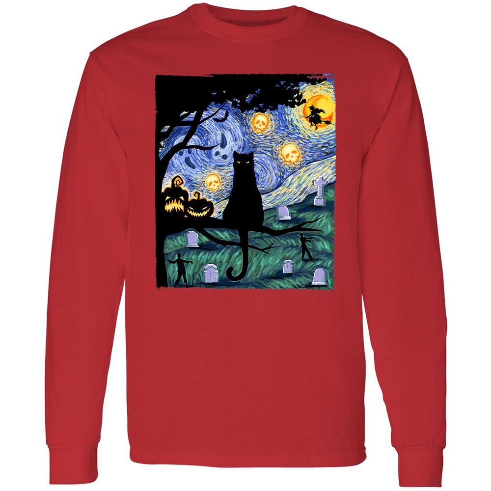 Long Sleeve T-Shirt - SJQ3LV63 - Red - 14